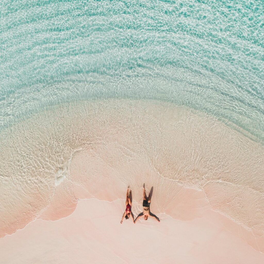 relax at pristine beach on Komodo island tour